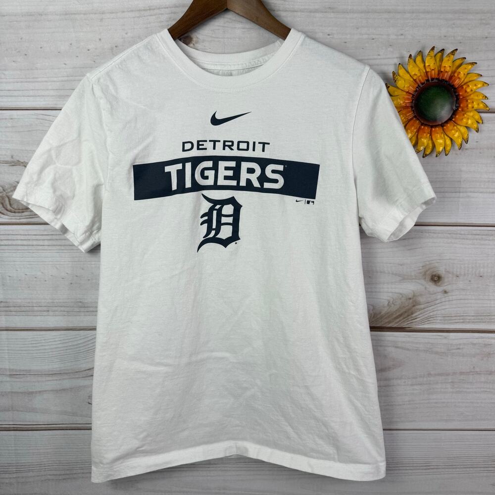Nike Detroit Tigers MLB Men's T-Shirt Size Small White Baseball